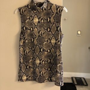 Snake skin top